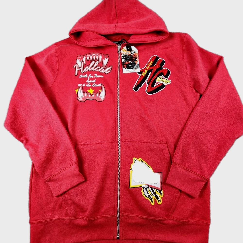 Dodge SRT Hellcat x Reason Collab Full Zip Hoodie Limited Ed Men's Large NWT